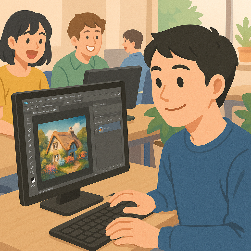 Photoshopで画像編集＆AI生成デザインに挑戦！